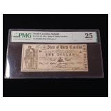 $1 State of North Carolina  Oct 20 1861  Received in payment of public dues - TAX EXEMPT