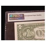 Misaligned Digit Error  2017 Federal Reserve $1 Note Dallas  66 EPQ Gem Uncirculated  PMG Paper Money Guarantee - TAX EXEMPT