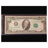 RARE ERROR BILL in very fine condition - 1977 Federal Reserve Note  Double Print  RARE! - TAX EXEMPT