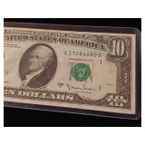 RARE ERROR BILL in very fine condition - 1977 Federal Reserve Note  Double Print  RARE! - TAX EXEMPT