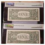 Consecutive: FRN $1 Notes 1963B  - Graded 65 and 66  - TAX EXEMPT