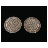2 Uncirculated Bullion Coins  2 troy ounces total  OPM Metals  .999% silver tax exempt -  Made in the USA