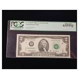 Fr. 1938-F 2003A $2 FW Star Note  Choice New 63 PPQ -  - TAX EXEMPT