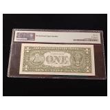 1993 $1 Federal Reserve Note Cleveland  66 EPQ Gem Uncirculated  PMG Paper Money Guarantee  - TAX EXEMPT