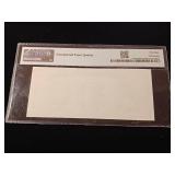 Choice About Uncirculated  Giori Test Note (ca 1970s) Washington Center  58 EPQ Paper Money Guarantee - TAX EXEMPT