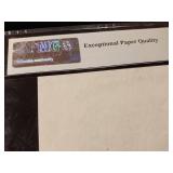 Choice About Uncirculated  Giori Test Note (ca 1970s) Washington Center  58 EPQ Paper Money Guarantee - TAX EXEMPT