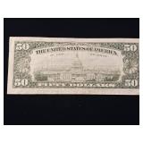 1981A Ortega/Regan  FR# 2121A  Fine $50 Note - TAX EXEMPT