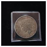 1923D Peace Silver Dollar  90% Silver (nicks see pics) - TAX EXEMPT