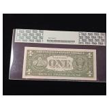 Fancy Silver Certificate from 1957 - $1 Gem New 66 PPQ by PCGS Currency - TAX EXEMPT