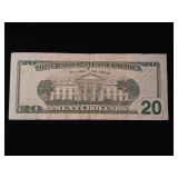 Very Fancy 2013 $20 FRN Rids/Lew  FR#2097E  6 of a kind together, Sum 9, 3 unique digits - TAX EXEMPT