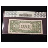 1935F $1 Silver Certificate  Extremely Fine 45 PPQ  The Rickey Collection - TAX EXEMPT
