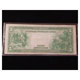 Amazing 1914 Federal Reserve Note in circulated but good condition  Blue Seal - TAX EXEMPT