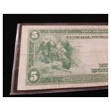 Amazing 1914 Federal Reserve Note in circulated but good condition  Blue Seal - TAX EXEMPT