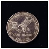God Bless America Silver One Troy Ounce Bullion - .999% Tax Exempt - TAX EXEMPT