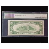 1960A $10 Federal Reserve Note New York  58 EPQ Choice about Uncirculated  PMG Paper Money Guarantee  - TAX EXEMPT