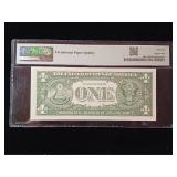 1963A $1 Federal Reserve Note Cleveland  66 EPQ Gem Uncirculated  PMG Paper Money Guarantee  - TAX EXEMPT