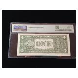 2003 $1 Federal Reserve Note Atlanta  65 EPQ Gem Uncirculated with stars  PMG Paper Money Guarantee  - TAX EXEMPT