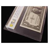 1957 - $1 Dollar Silver Certificate  Gem Uncirculated 65 PPQ PCGS Currency Rated -TAX EXEMPT  Blue Seal