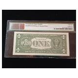 Insufficient Inking Error  65 EPQ Gem Uncirculated-  $1 1993 Federal Reserve Note New York - TAX EXEMPT