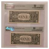 6 Notes in SERIES:  1969A $1 Federal Reserve Notes Richmone  67 EPQ Superb Gem Uncirculated  PMG Paper Money Guarantee  - TAX EXEMPT  6 notes total