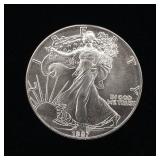 1987 Silver Eagle - 99.9% pure silver One Troy Ounce  - Like new uncirculated! TAX EXEMPT  Bright and detailed