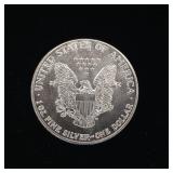 1987 Silver Eagle - 99.9% pure silver One Troy Ounce  - Like new uncirculated! TAX EXEMPT  Bright and detailed