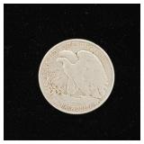 1942 90% Silver Walking Liberty Half Dollars - 1 Coin Total  Tax Exempt Constitutional Currency