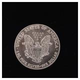 1987 Silver Eagle - 99.9% pure silver One Troy Ounce  - Like new uncirculated! TAX EXEMPT  Bright and detailed