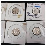 Lot of 90% Pre-1965 Silver Mercury Dimes - 10 Coins Total  1 Dollar Face Value  Tax Exempt Constitutional Currency