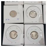 Lot of 90% Pre-1965 Silver Mercury Dimes - 10 Coins Total  1 Dollar Face Value  Tax Exempt Constitutional Currency