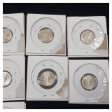 Lot of 90% Pre-1965 Silver Mercury Dimes - 10 Coins Total  1 Dollar Face Value  Tax Exempt Constitutional Currency