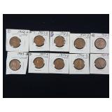 Lot of Wheat Pennies mixed years  Made in USA  Tax Exempt