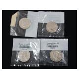 Mixed Years 90% Silver Franklin Half Dollars - 4 Coins Total  Two Dollars Face Value  Tax Exempt Constitutional Currency