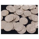 60 Total Coins : Indian Buffalo Head Nickels  Years from 1913 to 1938 - $3 Dollar Face Value  Tax Exempt