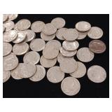 60 Total Coins : Indian Buffalo Head Nickels  Years from 1913 to 1938 - $3 Dollar Face Value  Tax Exempt