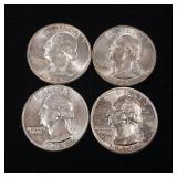 1964 and 1954 Silver 90% Washington Quarters in Excellent Condition  Tax Exempt