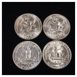 1964 and 1954 Silver 90% Washington Quarters in Excellent Condition  Tax Exempt