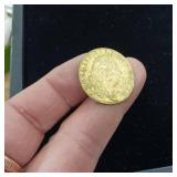 1797 Spade guinea gaming token inscribed "IN MEMORY OF THE GOOD OLD DAYS"