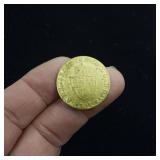 1797 Spade guinea gaming token inscribed "IN MEMORY OF THE GOOD OLD DAYS"