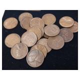 Large Lot of misc. Years  Wheat Pennies between 1909 and 1958  Tax Exempt Constitutional Currency