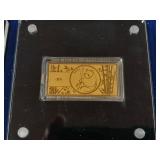 Certificate of Authenticity  Americas History of Gold  .999% Pure Gold Ingot Collection  each bar weighs 1/200 ounce  issued in 2022