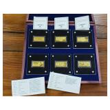 Certificate of Authenticity  Americas History of Gold  .999% Pure Gold Ingot Collection  each bar weighs 1/200 ounce  issued in 2022