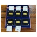 Certificate of Authenticity  Americas History of Gold  .999% Pure Gold Ingot Collection  each bar weighs 1/200 ounce  issued in 2022