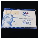 United States Mint Proof Set 2003   Certified Authentic  Tax Exempt