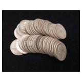 Roll of 90% Silver Washington Pre-1965 Quarters - 40 Coins Total Mixed Years 10 Dollars Face Value  Tax Exempt Constitutional Currency  unsorted