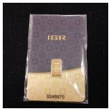 IGR Gold Bar  Fine Gold .999% - .5 grams