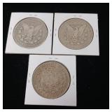 Morgan Silver Dollars  90% Silver Years  1901-O  1884-O - 1896-O - TAX EXEMPT