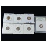 Large lot of uncirculated Roosevelt Dimes  One is Gem Proof  Tax Exempt