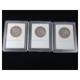 International Numismatic Bureau  3 total Walking Liberty Half Dollars Mixed Years  Tax Exempt Constitutional Currency