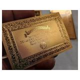 Large Lot of .9999999 Gold Paper Currency with Certificate -  Florida Gold Back -Entire set of Teenage Mutant Ninja Turtles and More!  See pics  Tax Exempt